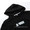 OEM örgü bayanlar sade hoodie uzun kollu sweatshirt